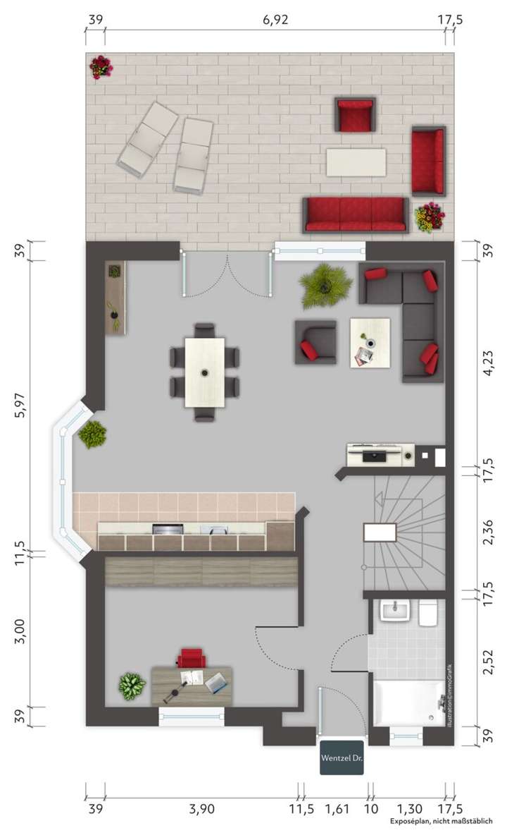 Grundriss Erdgeschoss (IST-Zus