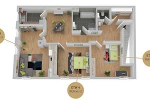 WG-geeignete 3 Zimmer Wohnung – 93055 Ostenviertel, Regensburg – Vorschaubild 2