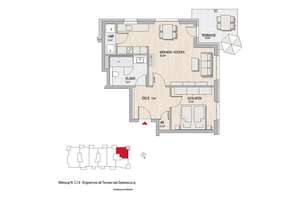 SONNTAGSBESICHTIGUNG 2 Zimmer Erdgeschosswohnung mit Terrasse – Massenheimer Landstraße 14a, 65239 Hochheim am Main – Vorschaubild 6