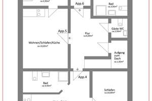 Maximale Rendite in Augsburg: Gepflegtes 6 Parteien Haus in guter zentraler Lage mit 6 Stellplätzen – Die vollständige Adresse der Immobilie erhältst du vom Anbieter., 86154 Links der Wertach-Süd, Augsburg – Vorschaubild 10