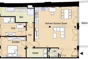Lichter Wohntraum mit moderner Einbauküche und Balkon – komfortables Wohnen mit Stil und Freiraum – Burgergäßchen 4, 86150 Jakobervorstadt-Nord, Augsburg – Vorschaubild 8