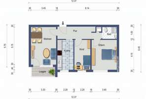 Lovely renovated 3-Zimmer apartment for rent in Furstenried West – Engadiner Str 30, 81475 Fürstenried-West, München – Vorschaubild 19