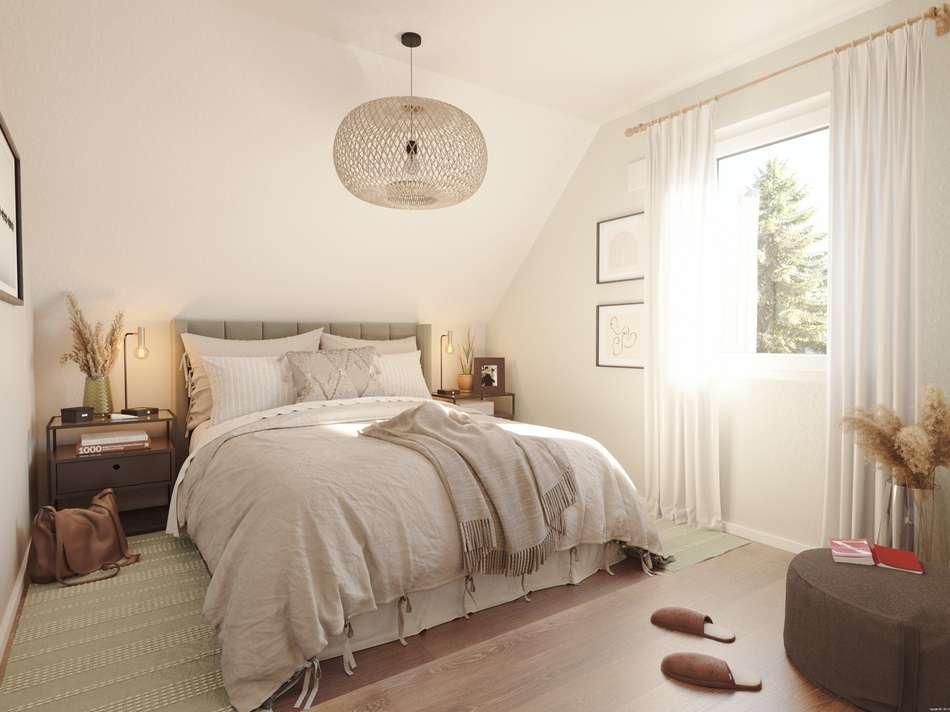 Wohnbeispiel Schlafzimmer.