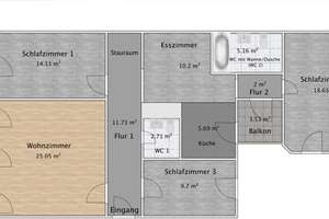 Wohnen mit Charakter: Großzügige 5-Zimmer-Wohnung in Prenzlauer Berg – Die vollständige Adresse der Immobilie erhältst du vom Anbieter., 10435 Prenzlauer Berg, Berlin – Vorschaubild 16