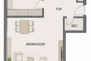 Moderne 2-Zimmer-Eigentumswohnung inkl. EBK und Stellplatz – 79111 Sankt Georgen-Nord, Freiburg im Breisgau – Vorschaubild 11