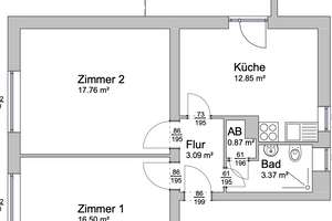 Erstbezug nach Sanierung: 2 Zimmer, großer Balkon, Zentralheizung, provisionsfrei – Breite Straße 12a, 12167 Steglitz, Berlin – Vorschaubild 8