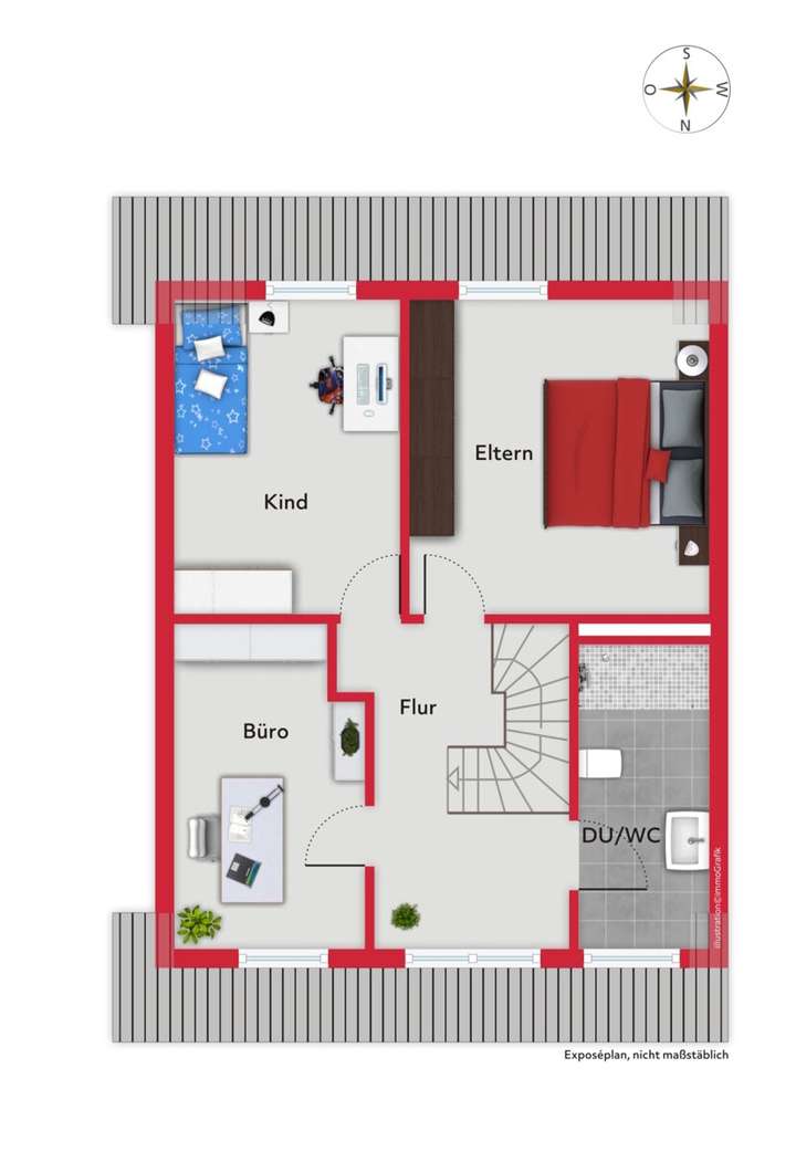 Grundriss Obergeschoss