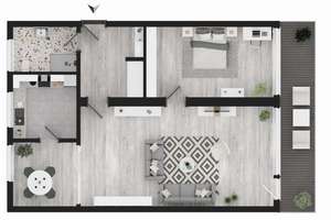 Kapitalanlage oder neues Zuhause – gepflegte 2-Zimmer-Wohnung inkl. Garage nahe Solingen HBF – Rennpatt 5, 42697 Ohligs/Aufderhöhe/Merscheid, Solingen – Vorschaubild 18