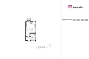 Komfortable 1 Zimmer Neubau Wohnung mit Balkon
