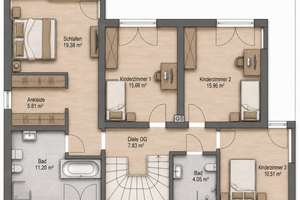 185 m² KFW-60 Einfamilienhaus mit Erdwärme, PV und Doppelgarage bei Neuburg – Die vollständige Adresse der Immobilie erhältst du vom Anbieter., 86697 Oberhausen – Vorschaubild 97