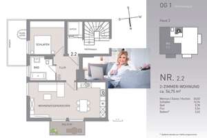Zentral und modern – 2-Zimmer-Wohnung mit Balkon in Zähringen – 79108 Zähringen, Freiburg im Breisgau – Vorschaubild 4