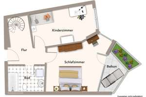 !!! Frisch renoviertes Maisonette-Juwel im Architekturdenkmal „Romeo“ !!! – Die vollständige Adresse der Immobilie erhältst du vom Anbieter., 70437 Rot, Stuttgart – Vorschaubild 16