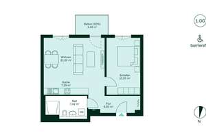 Barrierefrei wohnen mit Sonnenbalkon im ersten Obergeschoss – Lilli-Marx-Straße 22, 40597 Benrath, Düsseldorf – Vorschaubild 5