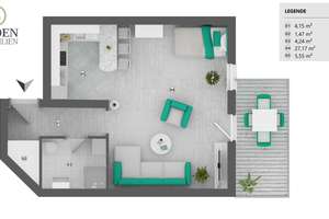 Charmante 43 m² Souterrainwohnung mit Terrasse, EBK & Stellplatz in Lichtenfels – Sofort frei! – 96215 Lichtenfels – Vorschaubild 22