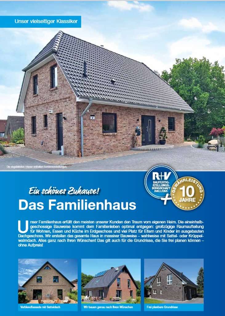 IHR Eigenheim massiv gebaut mit TEAM-Massivhaus und die Ostsee vor der Tür!