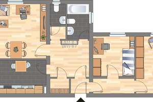 Attraktive 3-Zimmer-Wohnung in familienfreundlicher Lage in Bremen – Bürgermeister-Kürten-Straße 32, 28779 Blumenthal (Ortsteil), Bremen – Vorschaubild 2