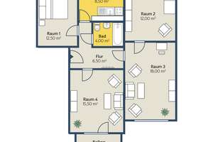 Wohnung in Leipzig – Poserstr. 67, 4347 Schönefeld-Ost, Leipzig – Vorschaubild 2