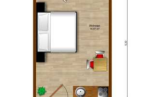 Helle 1-Zimmer-Wohnung mit Balkon, Einbauküche und Einbauschrank in Hannover - Ahlem – Am Dornbusch 7, 30453 Hannover – Vorschaubild 8