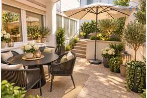 Modern, hell und großzügig – frisch sanierte 4-ZKB-Souterrainwohnung mit Terrasse direkt am Park – 86825 Bad Wörishofen – Vorschaubild 1