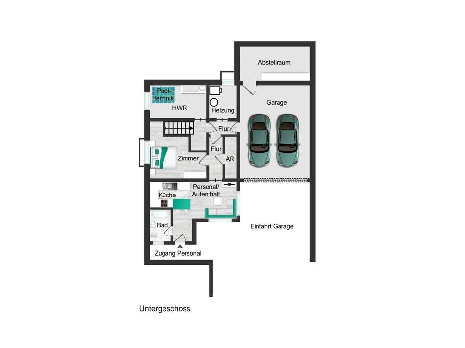 Untergeschoss - Wohnhaus & Per