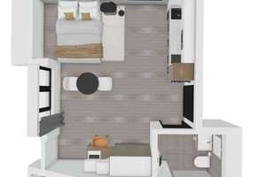uniQ living // wunderschönes Dachgeschoss-Apartment für Studenten/Schüler – Kumpfmühler Straße 63A, 93051 Regensburg – Vorschaubild 1
