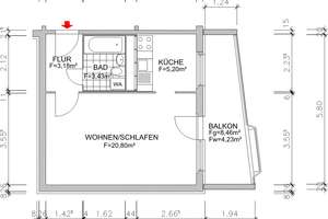 1-Raum Whg. ebenerdig erreichbar mit großem Balkon in Markersdorf! – Alfred-Neubert-Str. 19, 9123 Markersdorf, Chemnitz – Vorschaubild 3