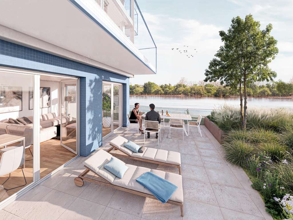 Leben direkt am Rhein! 4-Zimmer-Erdgeschosswohnung mit Garten