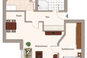 Gemütliche 2-Raum-Wohnung in Stadtfeld Ost – ideal für Singles oder Paare – Olvenstedter Straße 62, 39108 Stadtfeld Ost, Magdeburg – Vorschaubild 6