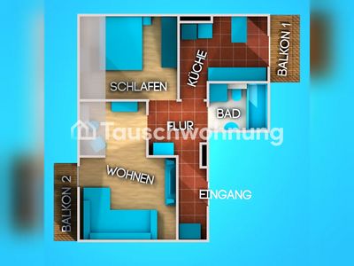 Tauschwohnung: 2 Zimmer Wohnung in Nippes nah an der (H) Florastraße