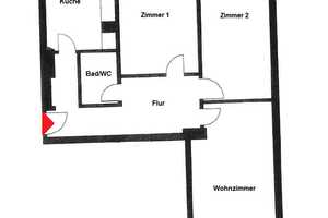 3-Zimmer-Dachgeschosswohnung mit Balkon – Nymphenburger Str. 98, 80636 München – Vorschaubild 2