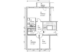Sanierte 2,5-Raum-Wohnung im Neustädter Feld mit Balkon – Ringfurther Weg 16, 39128 Neustädter Feld, Magdeburg – Vorschaubild 2