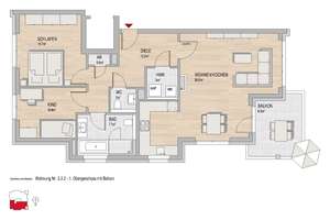 SONNTAGSBESICHTIGUNG | 3-Zimmer-Wohnung an der Maaraue mit Balkon und viel Wohnkomfort – Am Sauerstoffwerk 3, 55246 Mainz-Kostheim, Wiesbaden – Vorschaubild 6