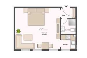 Modernisierte 1-Zimmer-Wohnung mit Einbauküche in Augsburg-Univiertel – Augsburg – Vorschaubild 13