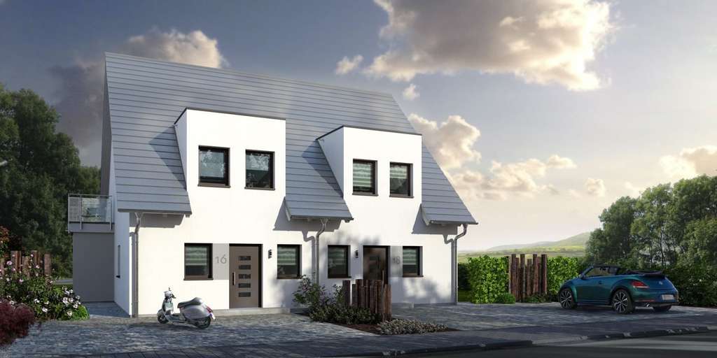 Immobilie in Iffezheim - Innovatives Doppelhaus Double 11 - Raumwunder für modernes Wohnen mit cleverer Raumaufteilung - Bild 0