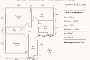 Frisch sanierte, bezugsfreie 3-Zimmer-Wohnung mit Eichenparkett in ruhiger Lage Prenzlauer Berg – Sültstraße 60, 10409 Prenzlauer Berg, Berlin – Vorschaubild 22