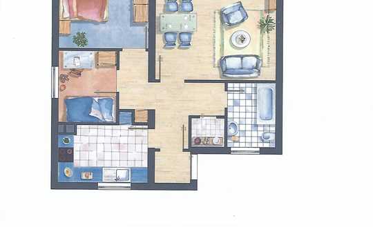 Jetzt neuer Preis: Helle 2,5-Zimmer Wohnung im 1. OG mit Balkon in der Innenstadt