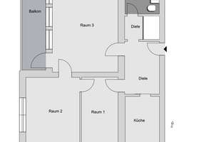 3,0-Zimmer-Wohnung in Erlangen Erlangen-Süd – Friedrich-Bauer-Str. 1, 91058 Forschungszentrum, Erlangen – Vorschaubild 3