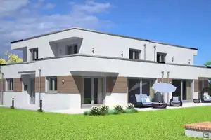 Bonn-Schweinheim - Neubau - riesige Doppelhaushälfte mit Keller - Massiv - Planungsphase. – Bonn – Vorschaubild 2
