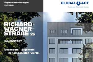 Urban wohnen in Köln! 3-Zimmer-Wohnung mit flexiblem Grundriss im Komponistenviertel! WE 4