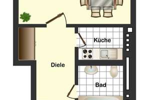 Vermietungssichere Zwei-Zimmer-Wohnung – 40472 Rath, Düsseldorf – Vorschaubild 5