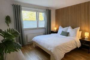 Modern möblierte 2-Zimmer-Wohnung mit Garten in Stuttgart-Möhringen