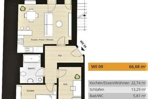 ** Exklusive 3-Raum-Wohnung mit FHZ und Balkon im sanierten Altbau / WE 09** – Sonnenstraße 77, 9130 Sonnenberg, Chemnitz – Vorschaubild 4