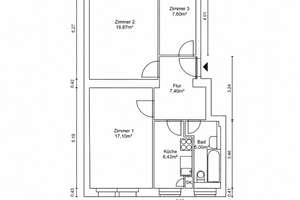 Bezugsfrei ! Hübsche 3 -Zimmer Wohnung mit franz. Balkon nahe Kurfürstendamm – Die vollständige Adresse der Immobilie erhältst du vom Anbieter., 10707 Wilmersdorf, Berlin – Vorschaubild 17