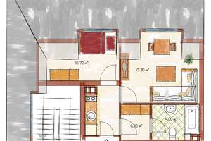 Single-City-Appartement mit Blick über die Mühlburger Dächer – gut vermietet noch für ca. 1 Jahr – Bachstr. 40, 76185 Mühlburg, Karlsruhe – Vorschaubild 10