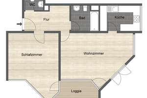 Zwei Zimmer zum Wohlfühlen: Gepflegte Wohnung in Darmstadt-Mitte – Die vollständige Adresse der Immobilie erhältst du vom Anbieter., 64283 Mitte, Darmstadt – Vorschaubild 10