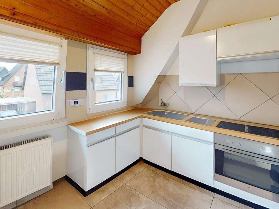 Küche im Dachgeschoss