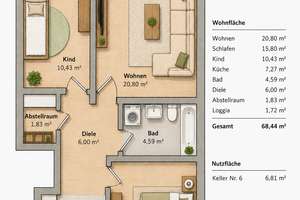 3,5-Zimmer-Wohnung bezugsfertig mit Balkon in Essen-Borbeck