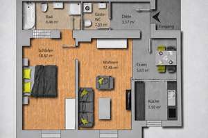 Stilvoll wohnen in der Au - hochwertige 2-Zimmer-Altbauwohnung in unmittelbarer Isarnähe – Die vollständige Adresse der Immobilie erhältst du vom Anbieter., 81541 Untere Au, München – Vorschaubild 10