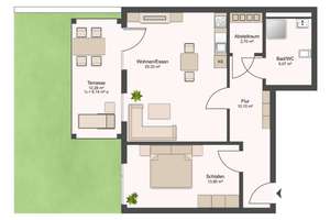 Terrassenwohnung zum Erstbezug in begehrter 2. Reihe | Bemusterung mgl. | TG-Stellplatz | Wärmepumpe – Die vollständige Adresse der Immobilie erhältst du vom Anbieter., 4229 Plagwitz, Leipzig – Vorschaubild 18