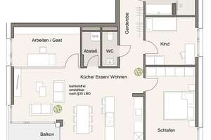 Verkaufsstart !! Augustenhöfe - Das neue Architektur-Highlight in Stuttgart West -  KfW 40 QNG – Augustenstraße 63A, 70178 Rotebühl, Stuttgart – Vorschaubild 14